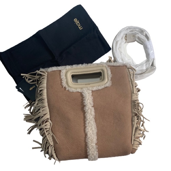 tan fringe bag